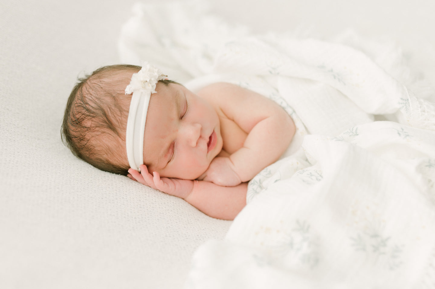 Boho Baby Muslin Swaddle Blanket with Fringe Edging